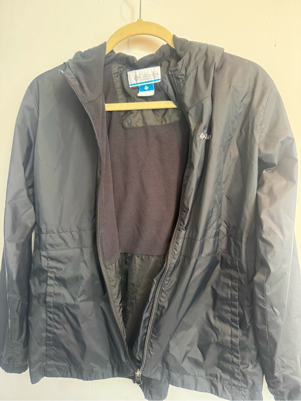 Columbia youth Black Hooded Jacket